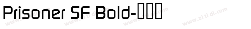 Prisoner SF Bold字体转换